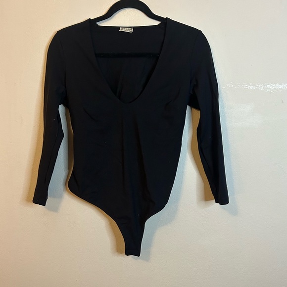 Intimately Free People Stretchy V-neck Bodysuit - Picture 1 of 4
